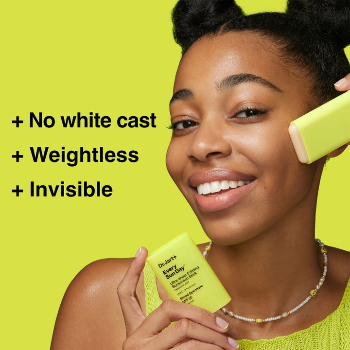 Dr.Jart+ Every Sun Day Priming Sunscreen Stick 19 g dr jart solstift ger en osynlig finish utan white cast på huden.