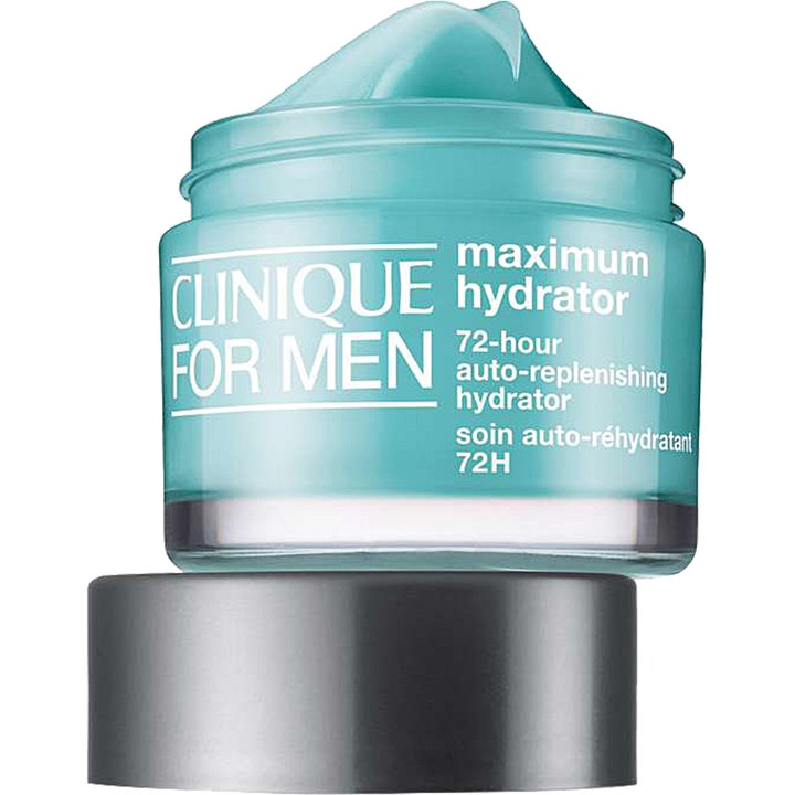 Clinique Maximum Hydrator For Men 50 ml återfuktande ansiktskräm herr i turkos glasburk med synlig ljusblå gel