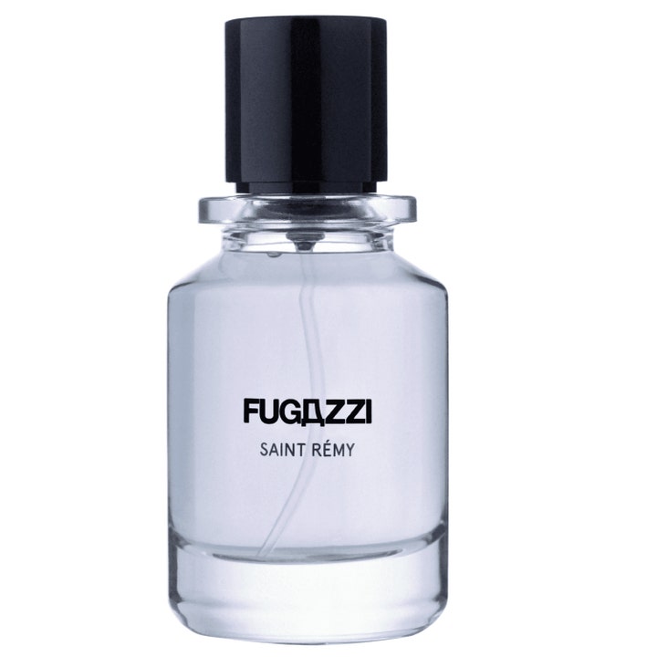 Fugazzi Saint Remy 50 ml unisex parfym i stilren glasflaska med svart lock och genomskinlig vätska