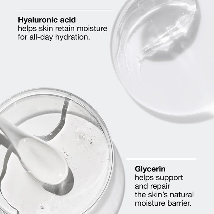 Clinique Clinique For Men Daily Hydrator SPF 50 75 ml återfuktande dagkräm visar gel med hyaluronsyra och glycerin.