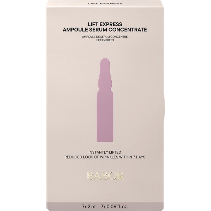Babor Lift Express 14 ml lyftande serum i beige ask som ger omedelbart lyft och reducerar rynkor