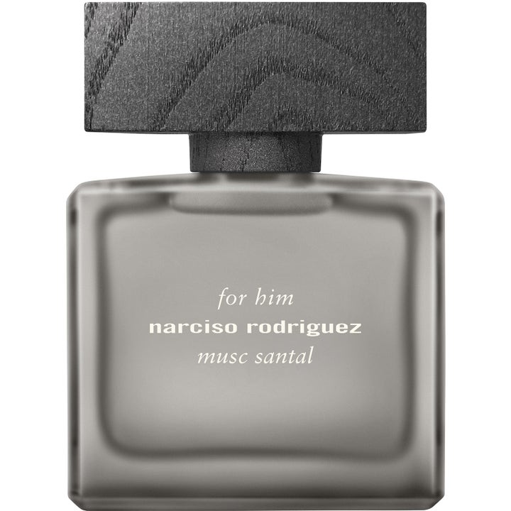 Narciso Rodriguez For Him Musc Santal Intense 50ml edp träig muskparfym herr i grå flaska av frostat glas med trälock