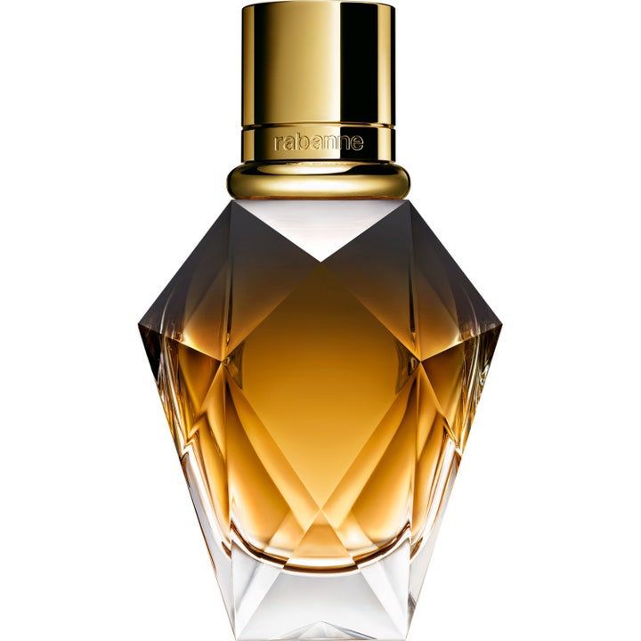 Rabanne Million Gold For Her Parfum 30 ml damparfym i facetterad glasflaska med guldlock och bärnstensfärgad vätska
