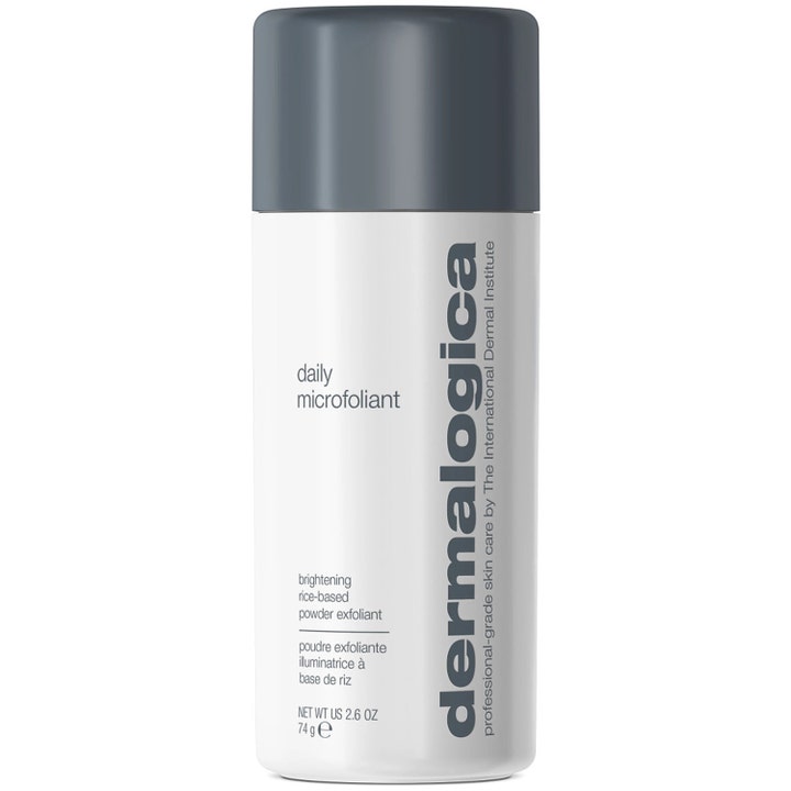 Dermalogica Daily Microfoliant 74g daglig mikropeeling för lyster i vit plastflaska med grått lock