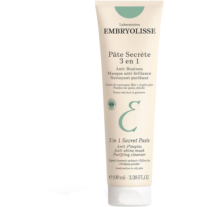 Embryolisse Pâte Secrète 3 en 1 100 ml djuprengörande ansiktsmask i ljusbeige tub som motverkar orenheter.
