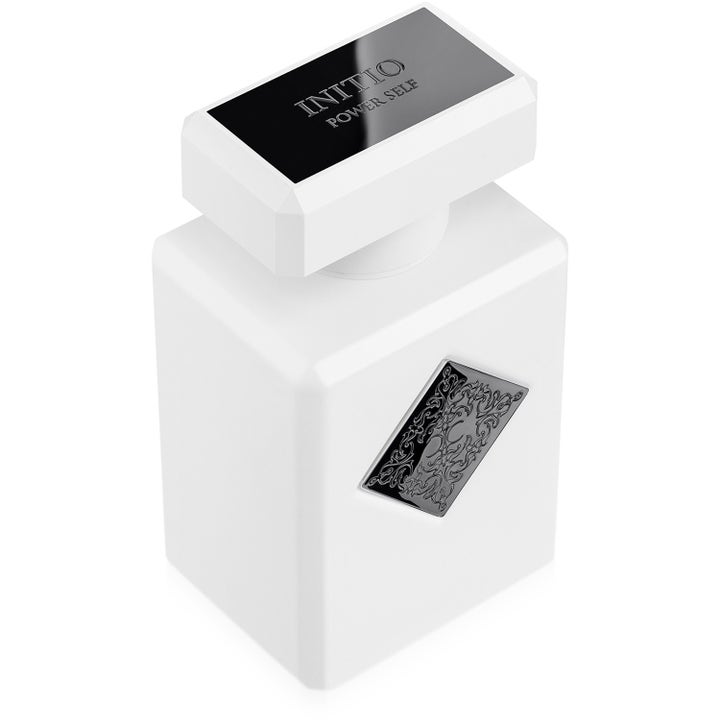 INITIO Parfums Privés Power Self 90 ml högkvalitativa nischparfymer i vit ogenomskinlig flaska med silverdetaljer