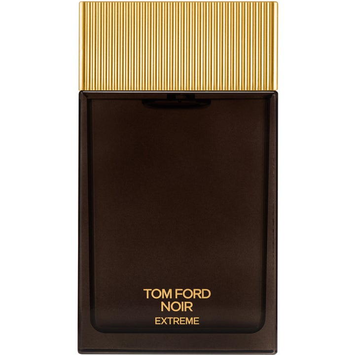 Tom Ford Noir Extreme Eau de Parfum 150 ml kvällsparfym män i rökig mörkbrun glasflaska med räfflat guldfärgat lock