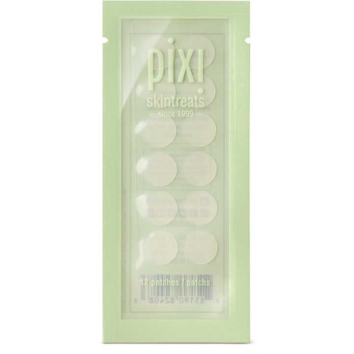 Pixi Clarity Blemish Stickers 24 st pimple patch mot finnar i ljusgrön förpackning med runda genomskinliga plåster