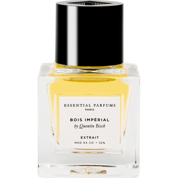 Essential Parfums Bois Imperial By Quentin Bisch Extrait De Parfum 30 ml parfym i glasflaska med gul vätska och svart lock