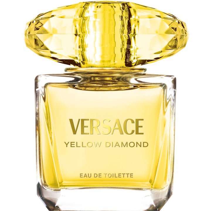 Versace Yellow Diamond Eau de Toilette 30 ml fräsch citrus parfym dam i glasflaska med gul diamantformad kork