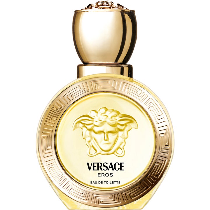 Versace Eros Pour Femme 50 ml blommig eau de toilette i rund flaska i guld med Medusa-huvud