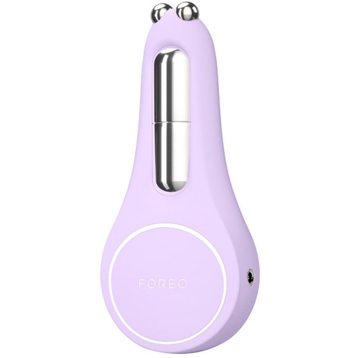 FOREO BEAR 2 eyes & lips Lavender 1 st ger rynkreducering via mikroström behandling i lila silikon med silverkulor
