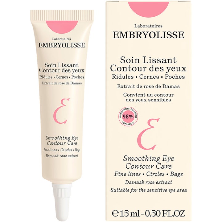 Embryolisse Smoothing Eye Contour Care 15 ml ögonkräm mot påsar i tub och kartong med rosenextrakt