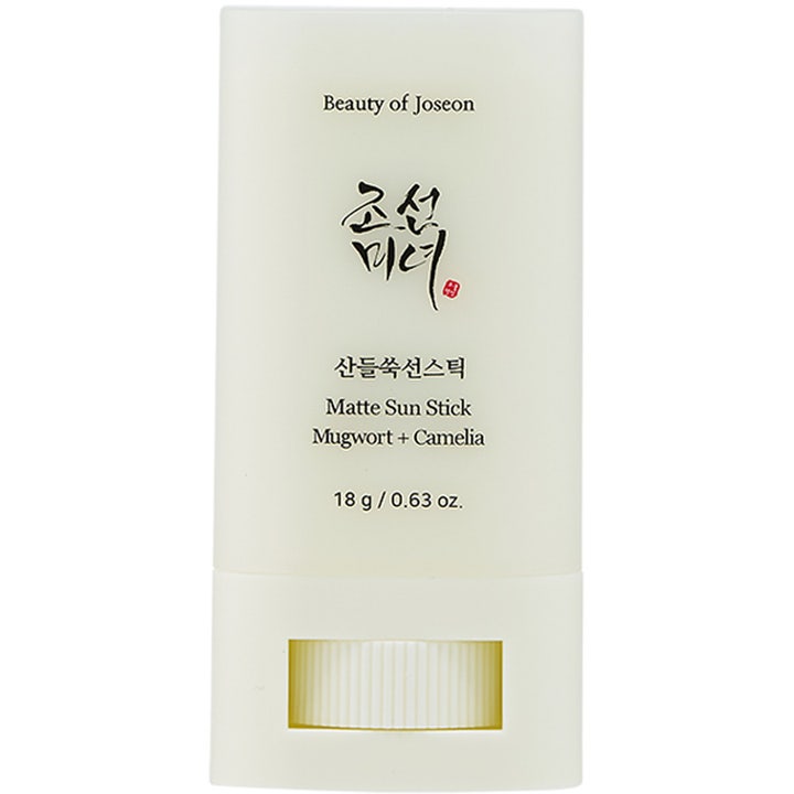 Beauty of Joseon Matte Sun Stick 18 g SPF solstick med mugwort ger matt solskydd ansikte naturligt i vit hylsa
