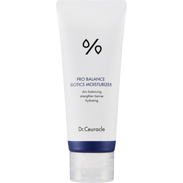 Dr. Ceuracle Pro Balance Biotics Moisturizer 100 ml probiotika ansiktskräm i vit tub med blå detalj som ger hudbalans.