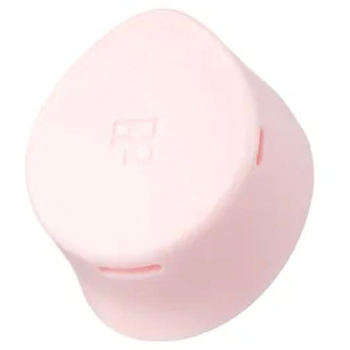 Foreo LUNA Play Plus 1 st rengöringsborste i ljusrosa silikon med en rundad form för effektiv ansiktsrengöring.