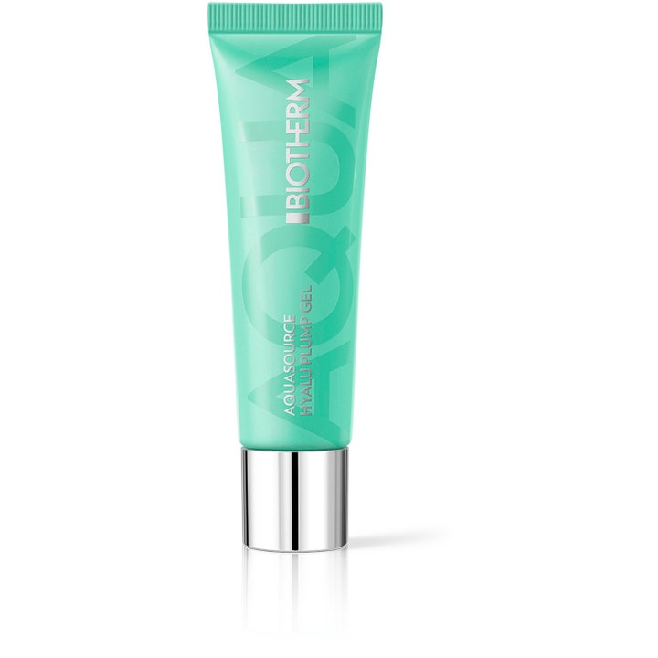 Biotherm Aquasource Hyalu Plump Gel 20 ml återfuktande ansiktskräm i mintgrön tub med silvrig kork