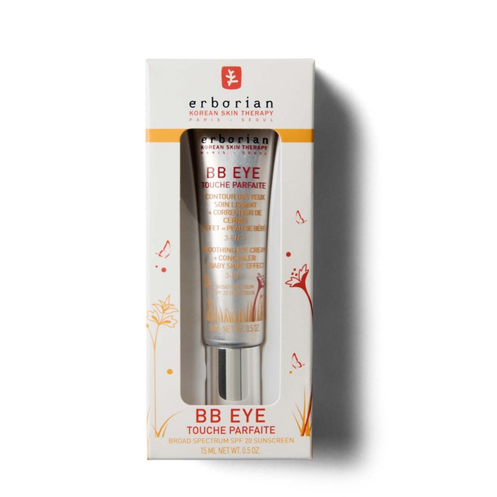 Erborian BB Eye Touche Parfaite 15 ml 3-in-1 ögonvård med concealer i tub förpackad i vit ytterkartong