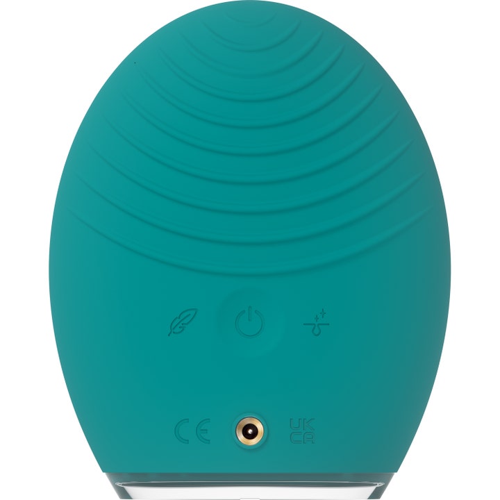 FOREO LUNA 4 Men Blue 1 st ansiktsrengöring för män ger djuprengöring med blått räfflat silikon och t-sonic teknik.