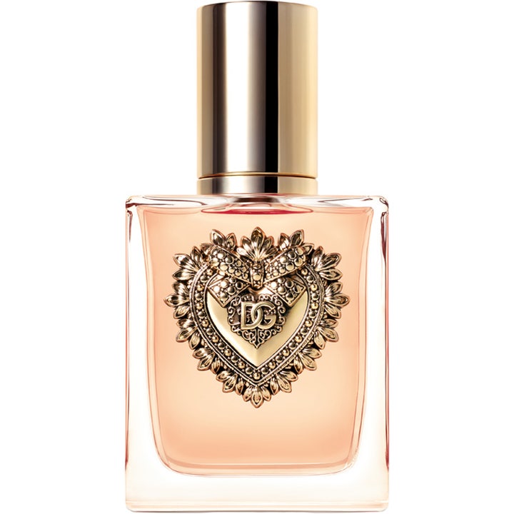 Dolce & Gabbana Devotion Eau de Parfum 50ml parfym som ger en lyxig känsla i glasflaska med ett guldfärgat hjärta