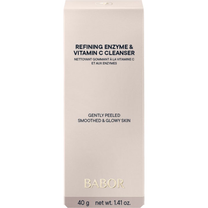 Babor Refining Enzyme & Vitamin C Cleanser 40 g lystergivande ansiktsrengöring i beige ytterkartong med guldlogotyp