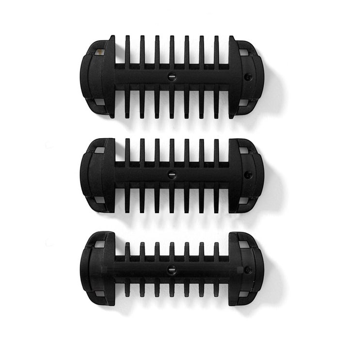 BaByliss Triple S Beard Trimmer 1 st skäggklippare med tre svarta distanskammar i plast för olika längder och precision.