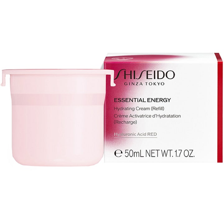 Shiseido Essential Energy Hydrating Cream 50 ml energigivande återfuktande refillkräm i ljusrosa behållare