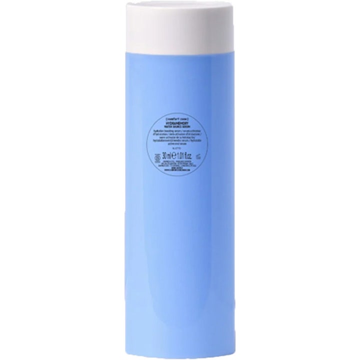 Comfort Zone Hydramemory Water Source Serum 30ml är en djupverkande återfuktande ansiktsbehandling i ljusblå flaska med vitt lock.